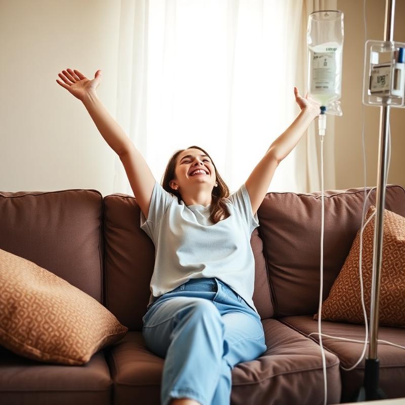 Client feeling refreshed after a wellness visit